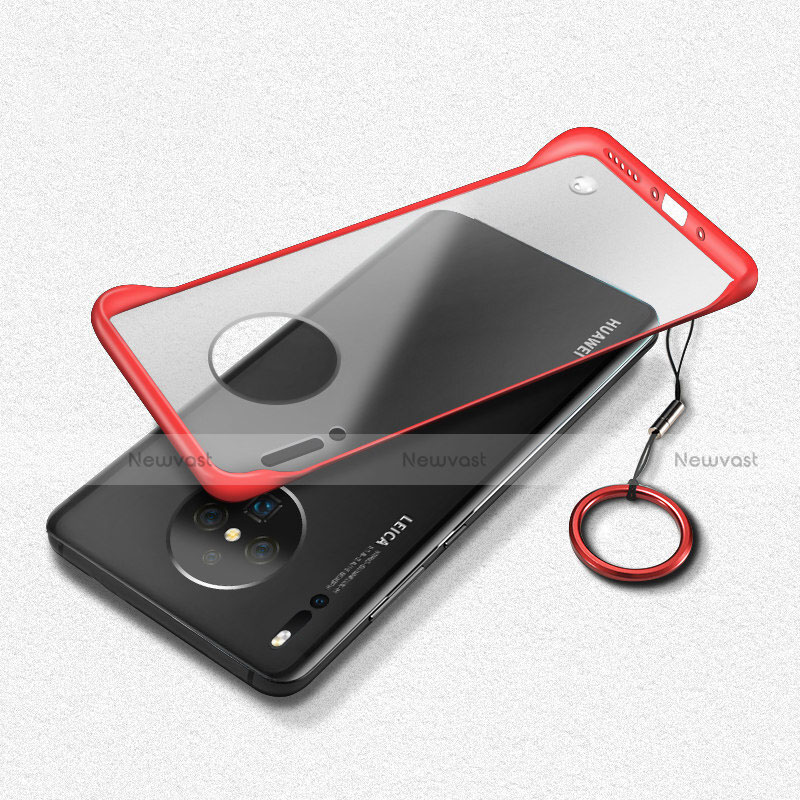 Transparent Crystal Hard Rigid Case Back Cover S03 for Huawei Mate 30 Pro 5G Red