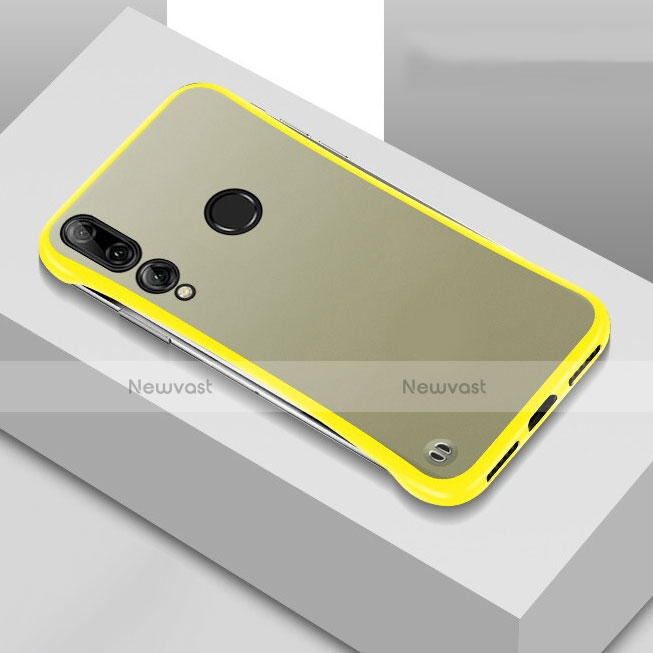 Transparent Crystal Hard Rigid Case Back Cover S04 for Huawei Honor 20E Yellow