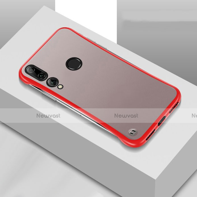 Transparent Crystal Hard Rigid Case Back Cover S04 for Huawei P Smart+ Plus (2019) Red