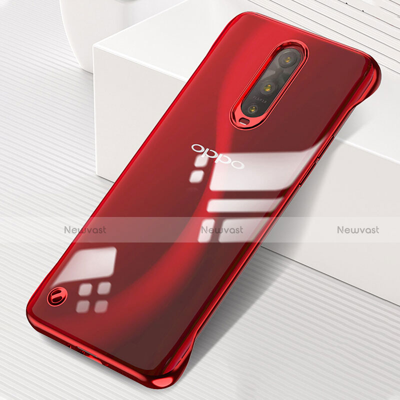 Transparent Crystal Hard Rigid Case Back Cover S04 for Oppo R17 Pro Red