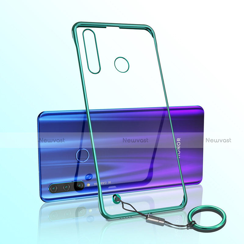 Transparent Crystal Hard Rigid Case Back Cover S05 for Huawei Honor 20i Green