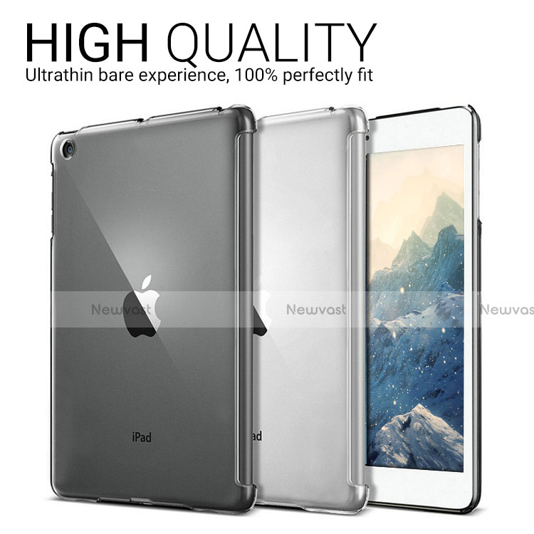 Transparent Crystal Hard Rigid Case Cover for Apple iPad 2 Clear