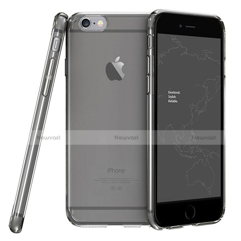 Transparent Crystal Hard Rigid Case Cover for Apple iPhone 6 Gray