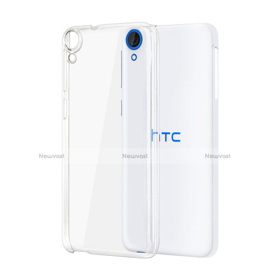 Transparent Crystal Hard Rigid Case Cover for HTC Desire 820 Clear