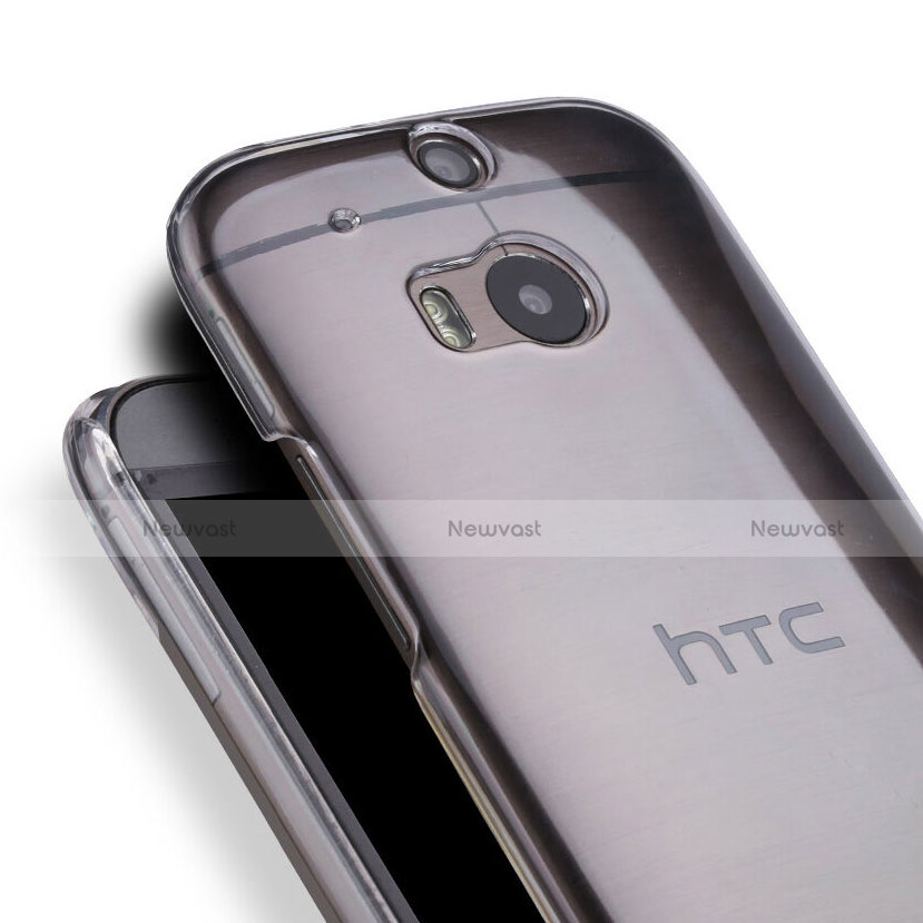 Transparent Crystal Hard Rigid Case Cover for HTC One M8 Clear