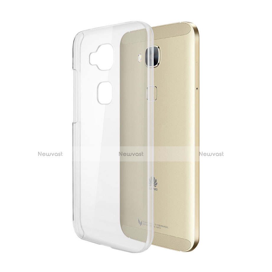 Transparent Crystal Hard Rigid Case Cover for Huawei GX8 Clear