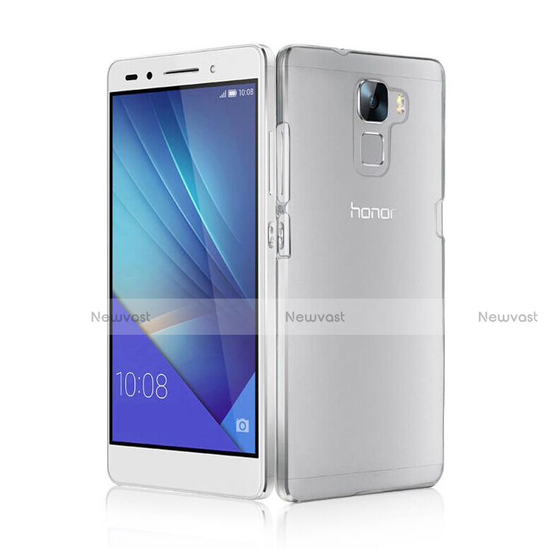 Transparent Crystal Hard Rigid Case Cover for Huawei Honor 7 Clear