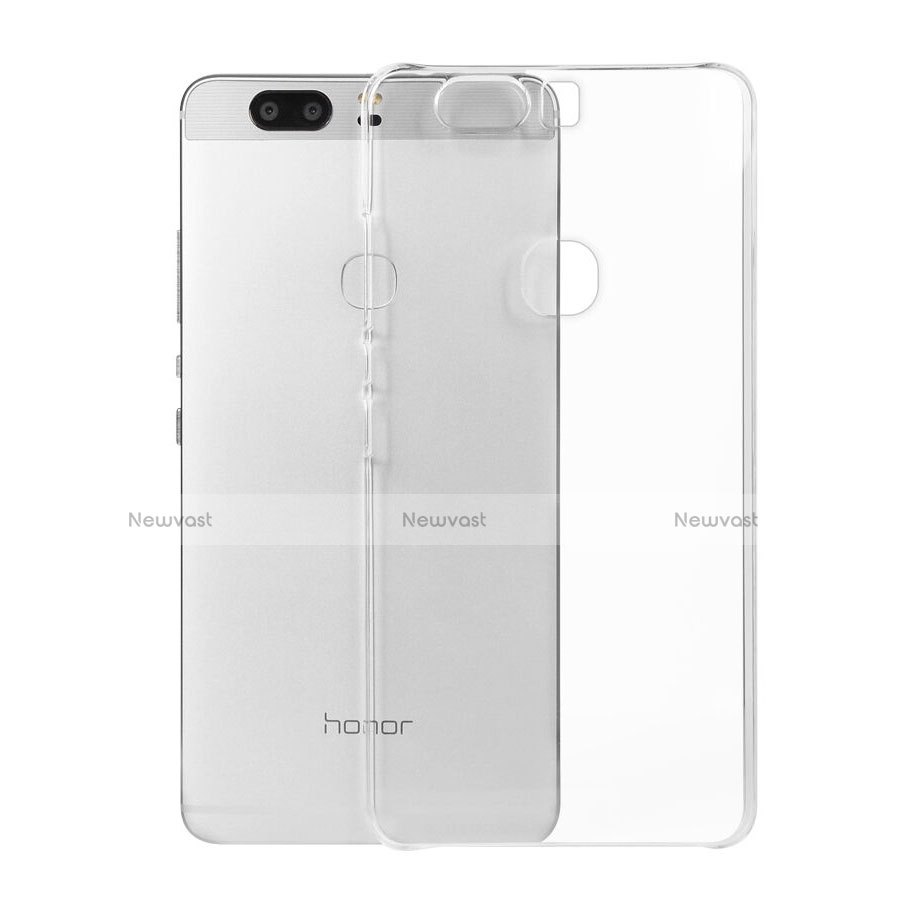 Transparent Crystal Hard Rigid Case Cover for Huawei Honor V8 Clear