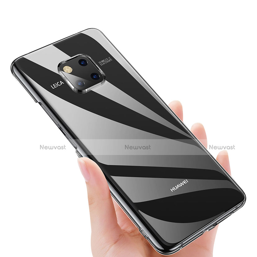 Transparent Crystal Hard Rigid Case Cover for Huawei Mate 20 Pro Clear