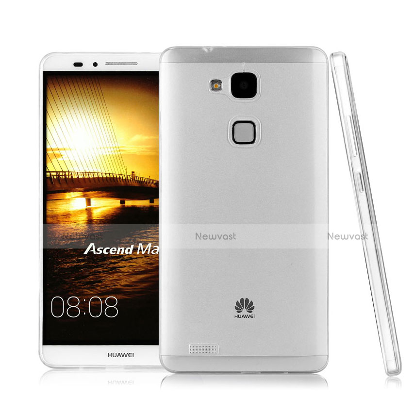 Transparent Crystal Hard Rigid Case Cover for Huawei Mate 7 Clear