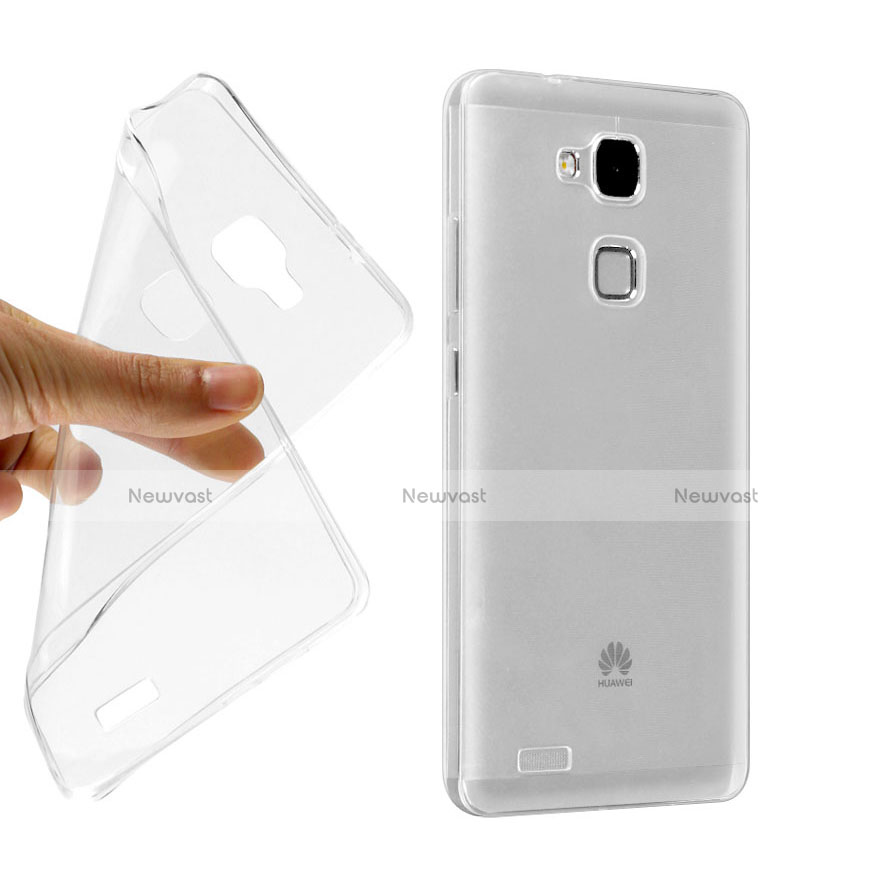 Transparent Crystal Hard Rigid Case Cover for Huawei Mate 7 Clear