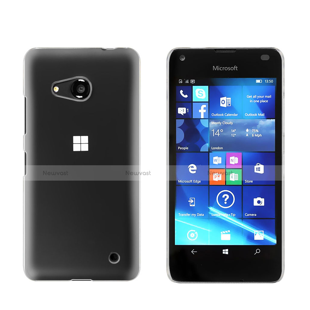 Transparent Crystal Hard Rigid Case Cover for Microsoft Lumia 550 Clear