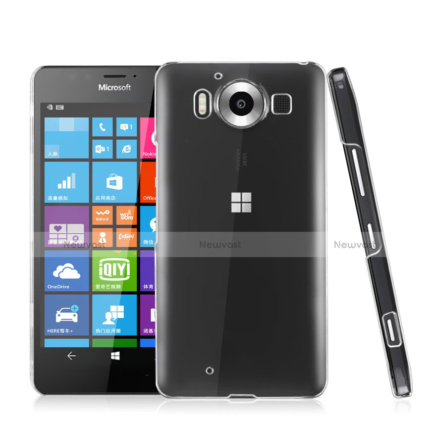 Transparent Crystal Hard Rigid Case Cover for Microsoft Lumia 950 Clear