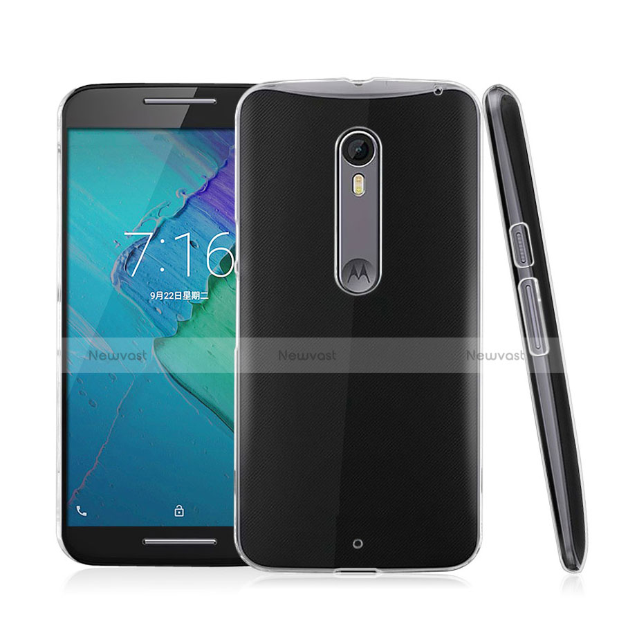 Transparent Crystal Hard Rigid Case Cover for Motorola Moto X Style Clear