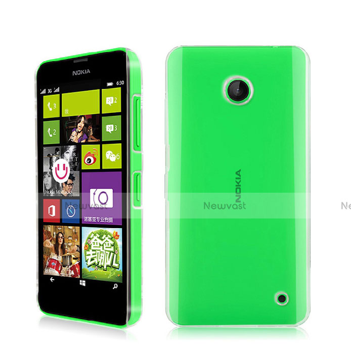 Transparent Crystal Hard Rigid Case Cover for Nokia Lumia 630 Clear