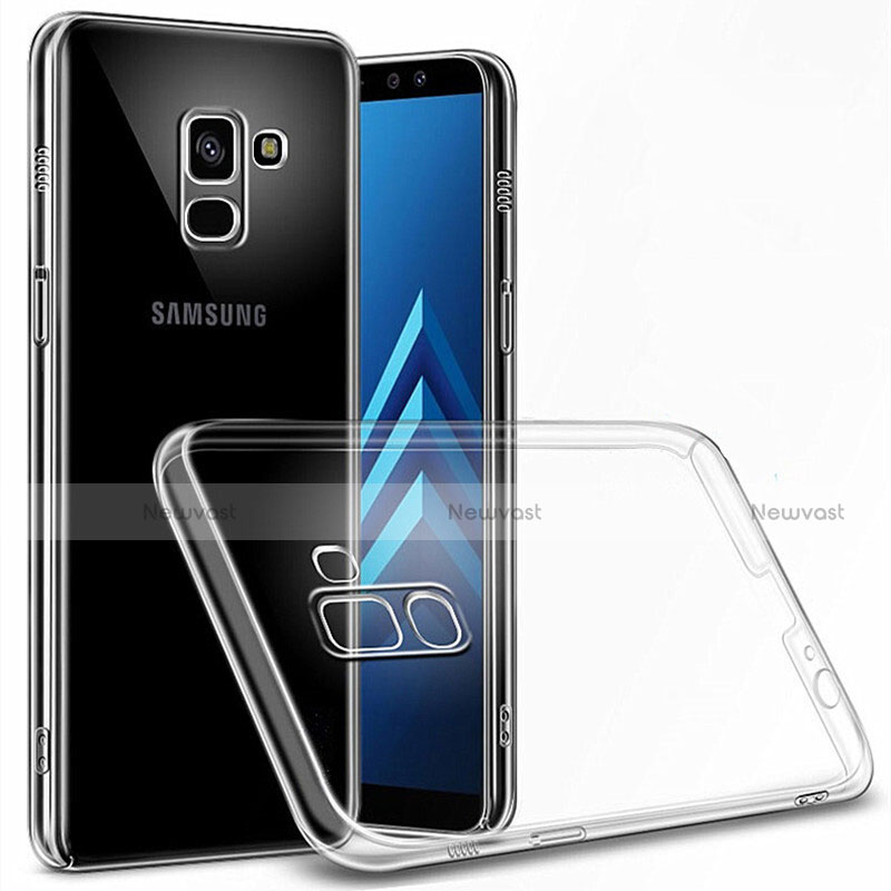 Transparent Crystal Hard Rigid Case Cover for Samsung Galaxy A6 (2018) Dual SIM Clear