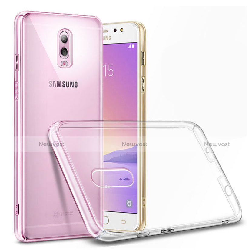 Transparent Crystal Hard Rigid Case Cover for Samsung Galaxy J7 Plus Clear