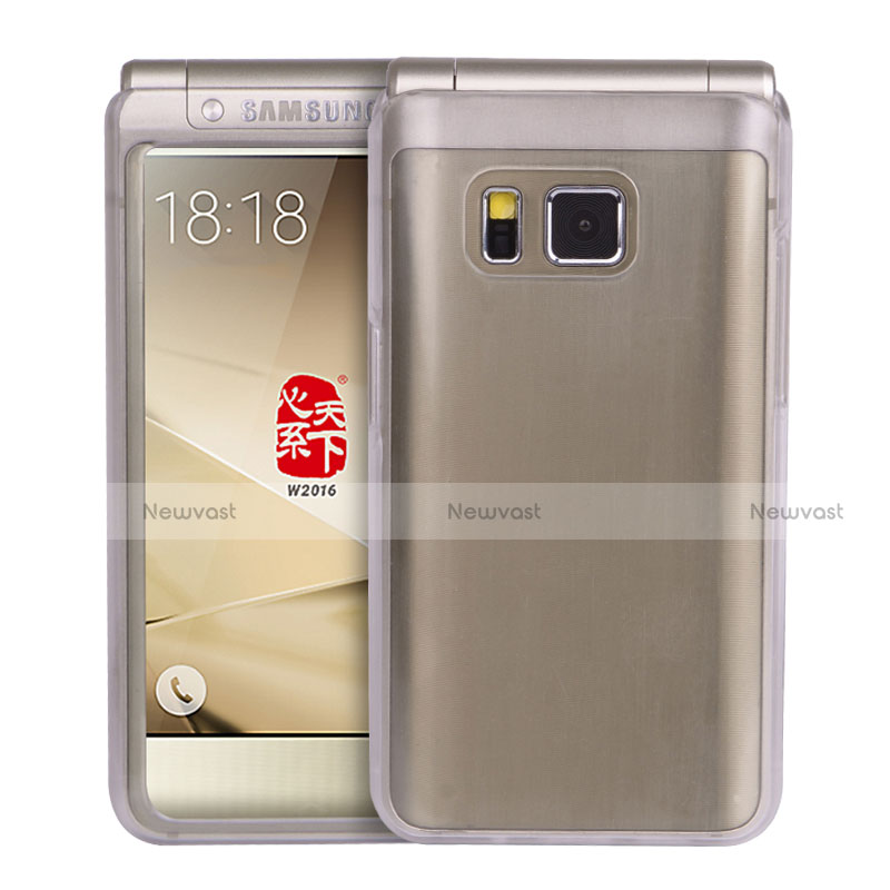 Transparent Crystal Hard Rigid Case Cover for Samsung W(2016) Clear