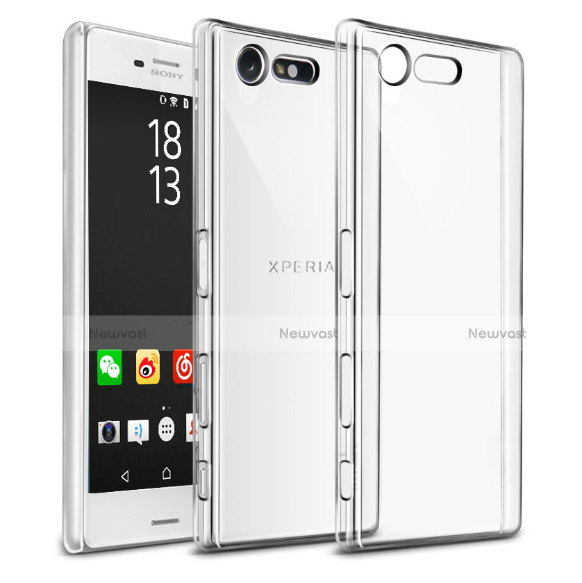 Transparent Crystal Hard Rigid Case Cover for Sony Xperia X Compact Clear