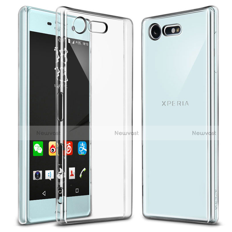 Transparent Crystal Hard Rigid Case Cover for Sony Xperia X Compact Clear