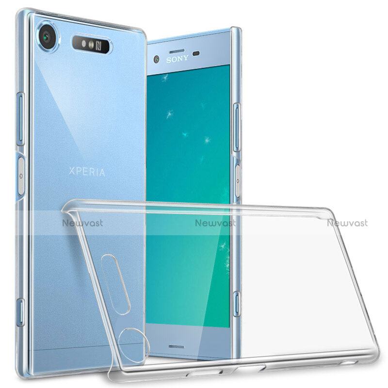 Transparent Crystal Hard Rigid Case Cover for Sony Xperia XZ1 Clear