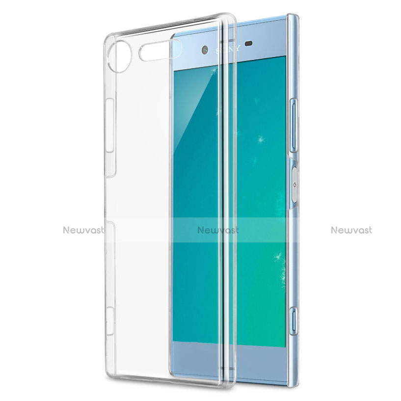 Transparent Crystal Hard Rigid Case Cover for Sony Xperia XZ1 Clear