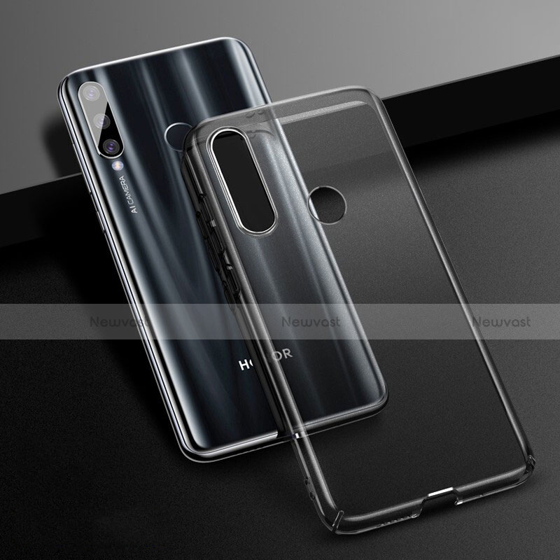 Transparent Crystal Hard Rigid Case Cover K01 for Huawei Honor 20i Black