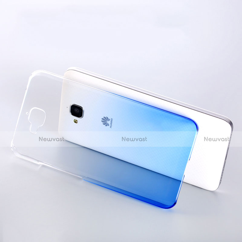 Transparent Gradient Hard Rigid Case for Huawei Y6 Pro Blue