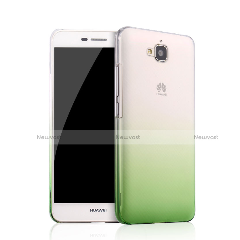 Transparent Gradient Hard Rigid Case for Huawei Y6 Pro Green