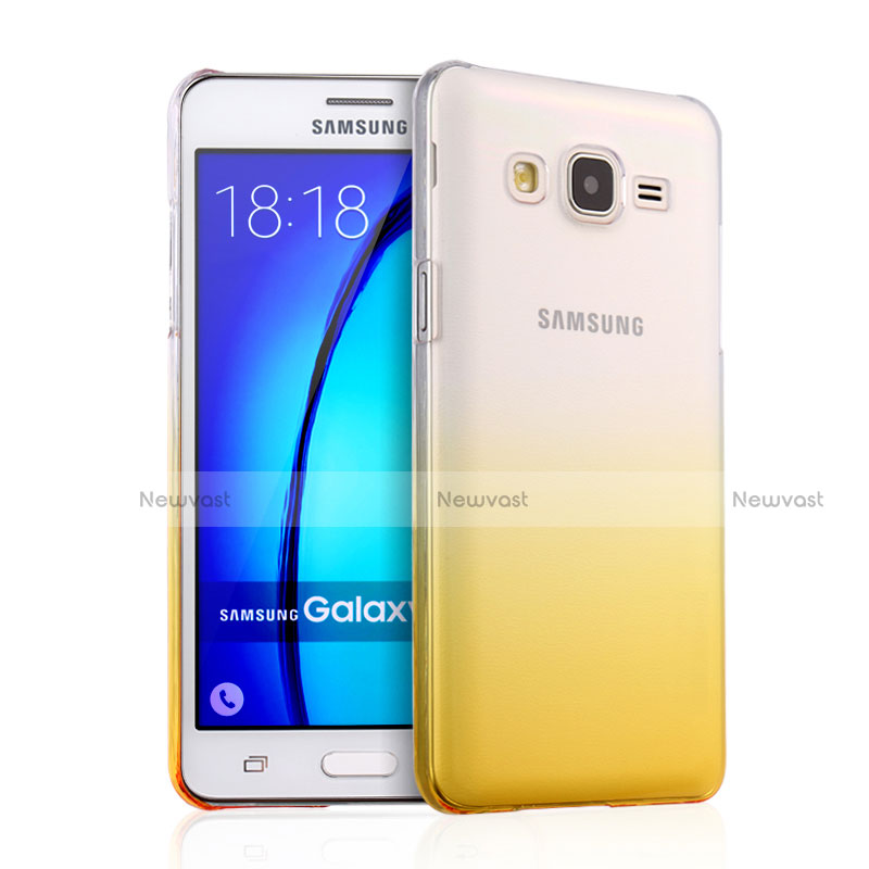 Transparent Gradient Hard Rigid Case for Samsung Galaxy On5 G550FY Yellow