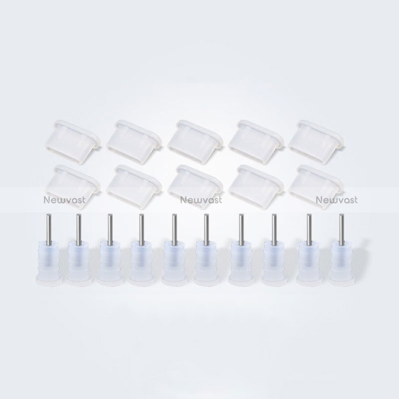 Type-C Anti Dust Cap USB-C Plug Cover Protector Plugy Universal 10PCS for Apple iPad Pro 12.9 (2022) White