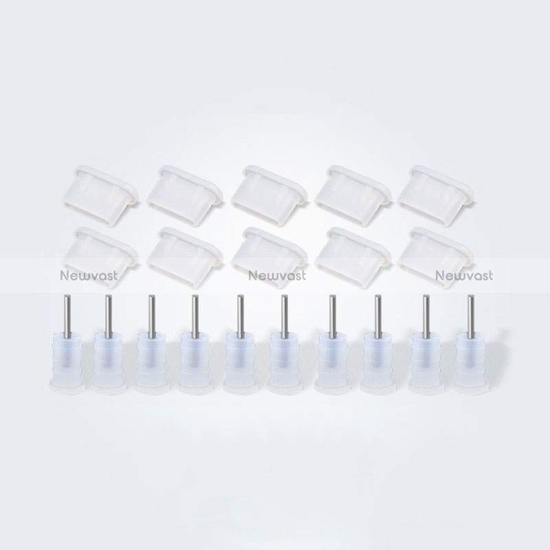 Type-C Anti Dust Cap USB-C Plug Cover Protector Plugy Universal 10PCS for Apple iPhone 15 White