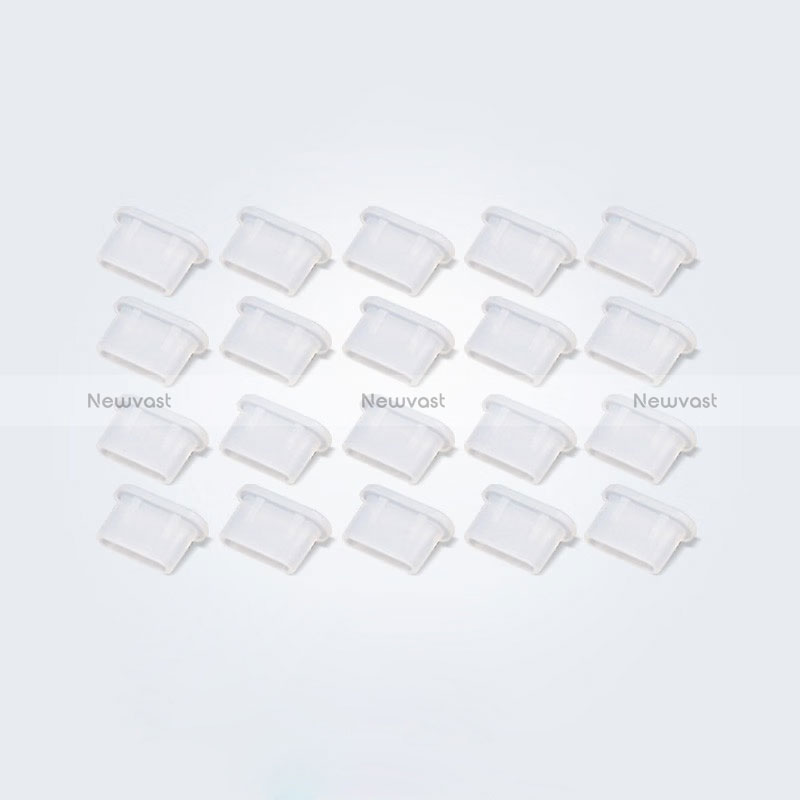 Type-C Anti Dust Cap USB-C Plug Cover Protector Plugy Universal 20PCS for Apple iPad Air 5 10.9 (2022) White