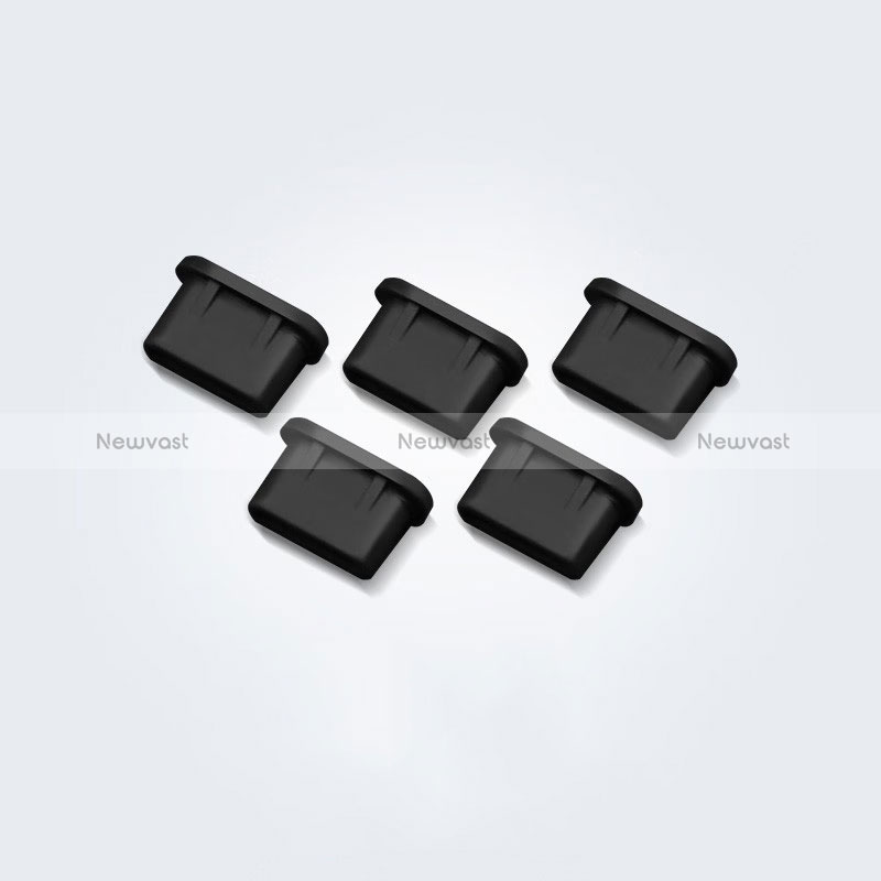 Type-C Anti Dust Cap USB-C Plug Cover Protector Plugy Universal 5PCS H01 Black