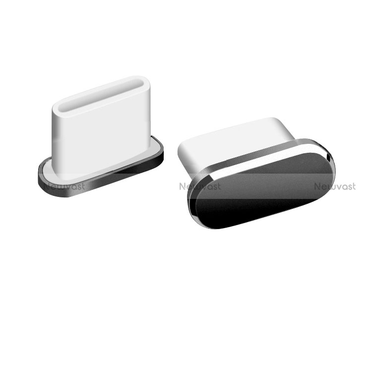 Type-C Anti Dust Cap USB-C Plug Cover Protector Plugy Universal H06 for Apple iPhone 15 Pro Black