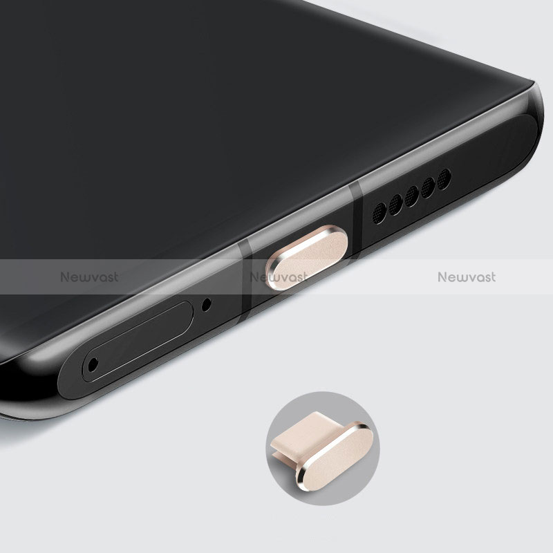 Type-C Anti Dust Cap USB-C Plug Cover Protector Plugy Universal H08 for Apple iPad Pro 12.9 (2021) Gold