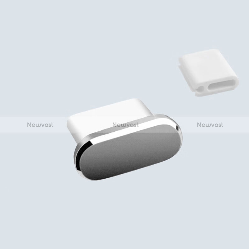 Type-C Anti Dust Cap USB-C Plug Cover Protector Plugy Universal H10 for Apple iPhone 15 Pro Dark Gray