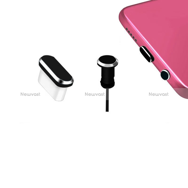 Type-C Anti Dust Cap USB-C Plug Cover Protector Plugy Universal H12 for Apple iPhone 15 Plus Black