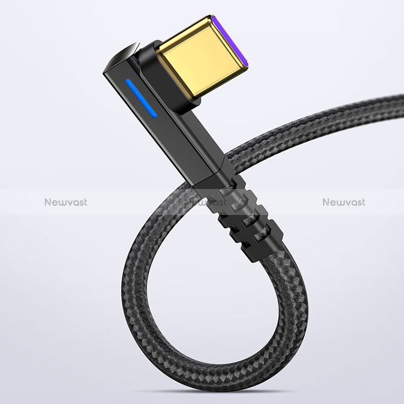 Type-C Charger USB-C Data Cable Charging Cord Android Universal 5A H01 for Apple iPad Air 5 10.9 (2022) Black