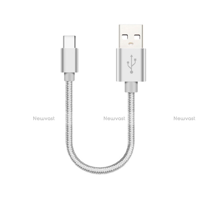 Type-C Charger USB Data Cable Charging Cord Android Universal 30cm S05 for Apple iPad Pro 11 (2022) White
