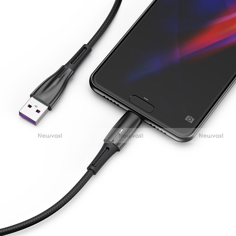 Type-C Charger USB Data Cable Charging Cord Android Universal T12 for Apple iPad Pro 11 (2021) Black