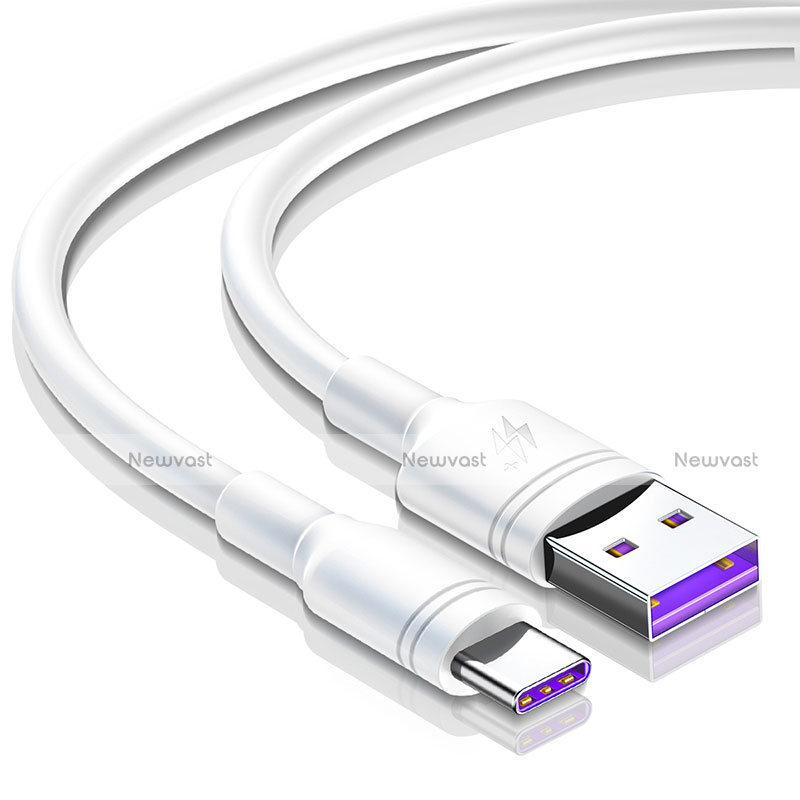 Type-C Charger USB Data Cable Charging Cord Android Universal T15 for Apple iPad Air 5 10.9 (2022) White