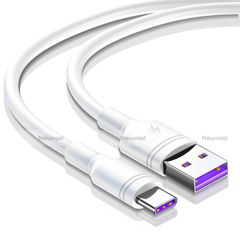 Type-C Charger USB Data Cable Charging Cord Android Universal T15 for Apple iPad Pro 12.9 (2021) White