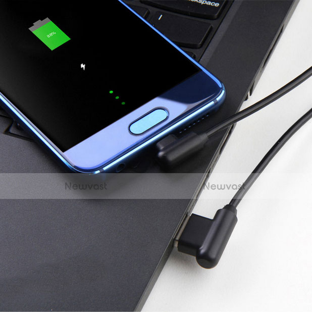 Type-C Charger USB Data Cable Charging Cord Android Universal T19 for Apple iPhone 15 Pro Black