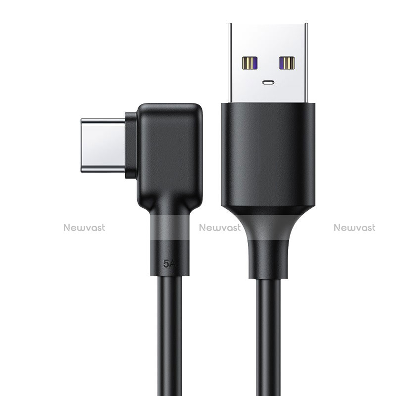 Type-C Charger USB Data Cable Charging Cord Android Universal T22 for Apple iPhone 15 Pro Max Black