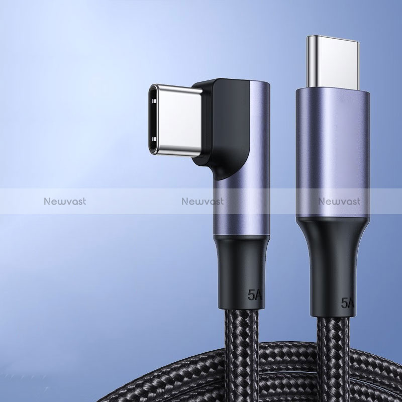 Type-C USB-C to Type-C USB-C Cable Adapter 100W H02 for Apple iPad Pro 11 (2022) Black