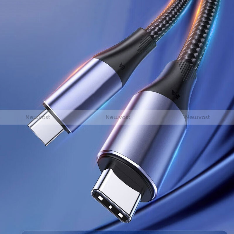 Type-C USB-C to Type-C USB-C Cable Adapter 100W H03 for Apple iPad Pro 11 (2022) Dark Gray
