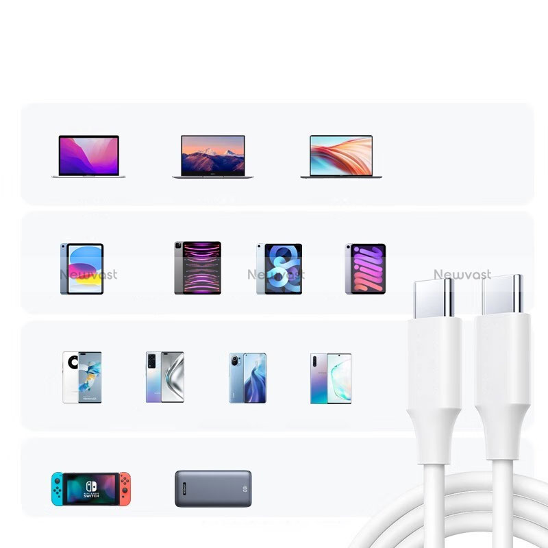Type-C USB-C to Type-C USB-C Cable Adapter 100W H04 for Apple iPad Pro 11 (2022)