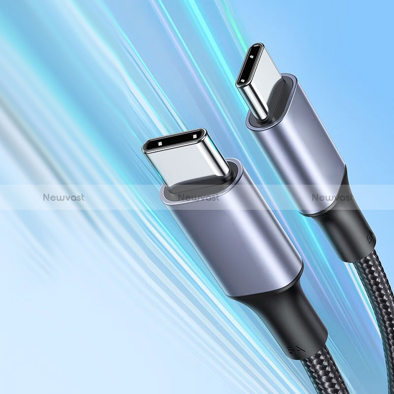 Type-C USB-C to Type-C USB-C Cable Adapter 100W H05 for Apple iPad Air 5 10.9 (2022)