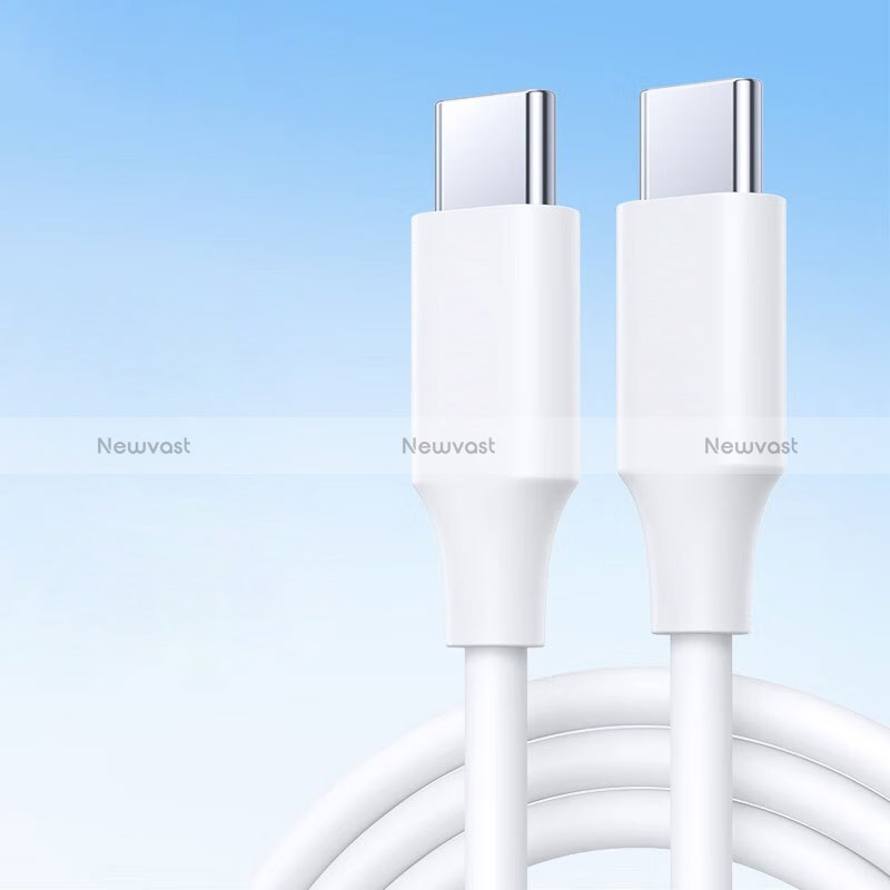 Type-C USB-C to Type-C USB-C Cable Adapter 60W H04 for Apple iPad Pro 11 (2022) White